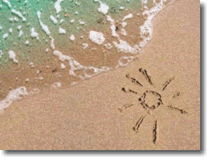soleil sur sable