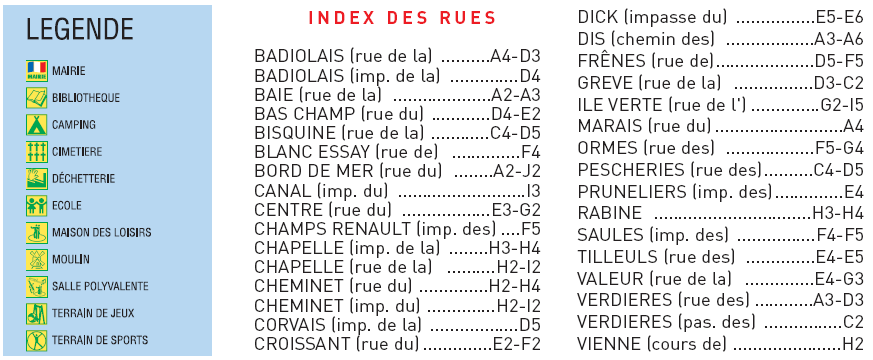 index plan commune